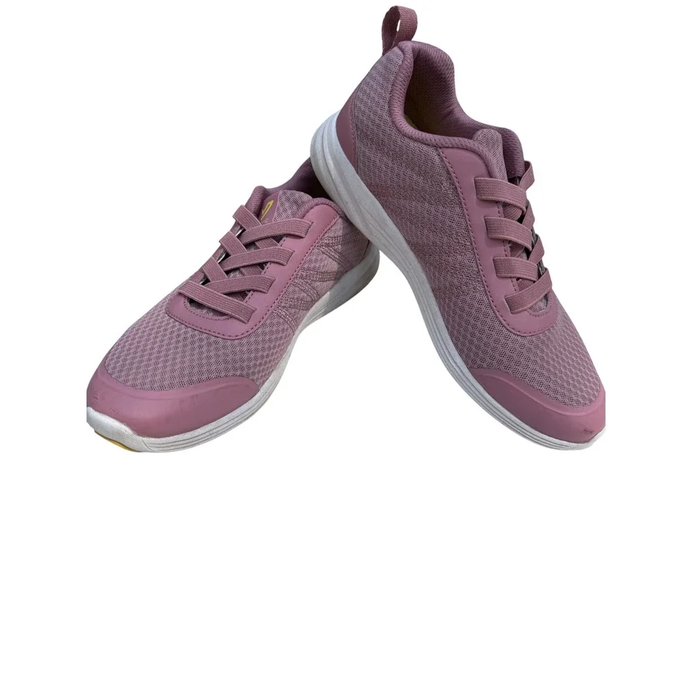 Vionic Shay Walking Sneakers Womens 7 Mauve Rose Mesh Orthotic Comfort Trainers‎